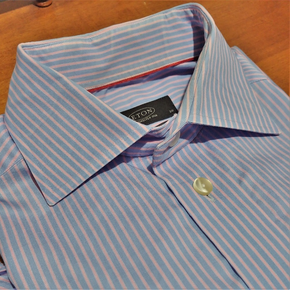 Eton Contemporary Fit Natural Stretch Shirt 15.5